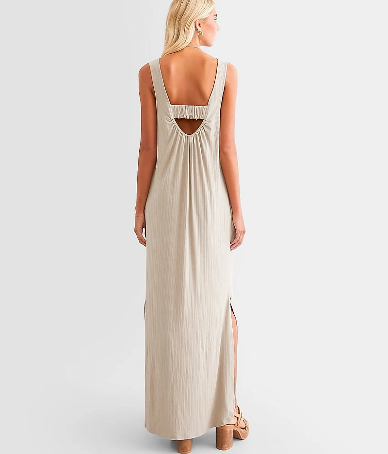Ribbed Knit Maxi Dress