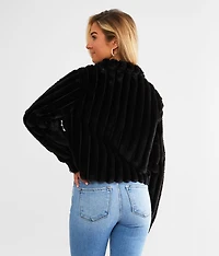 Cozy Faux Fur Cropped Jacket