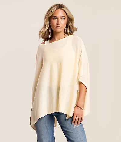 Crew Neck Poncho