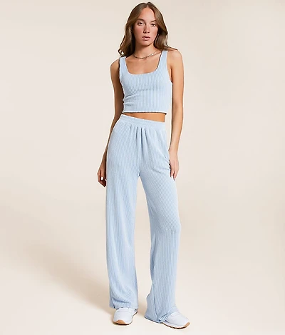 Willow & Root Rib Knit Wide Leg Pant