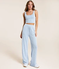 Willow & Root Rib Knit Wide Leg Pant