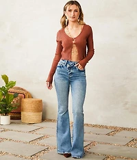 Ribbed Cardigan Sweater