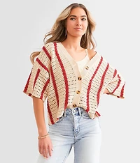 Striped Cardigan Sweater