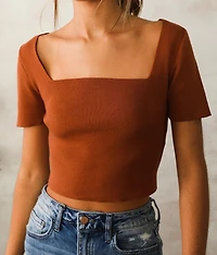 Back Lace-Up Sweater