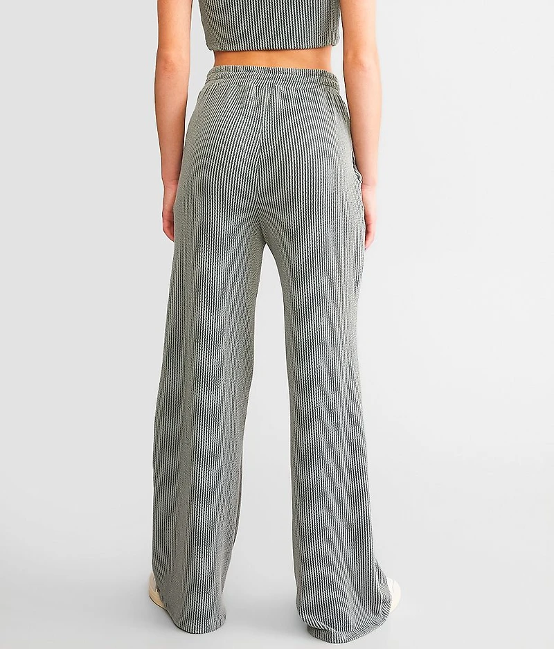 Rib Knit Flare Pant