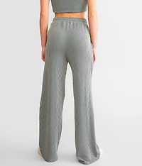 Rib Knit Flare Pant