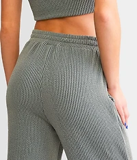 Rib Knit Flare Pant