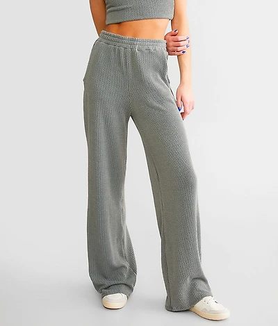 Rib Knit Flare Pant
