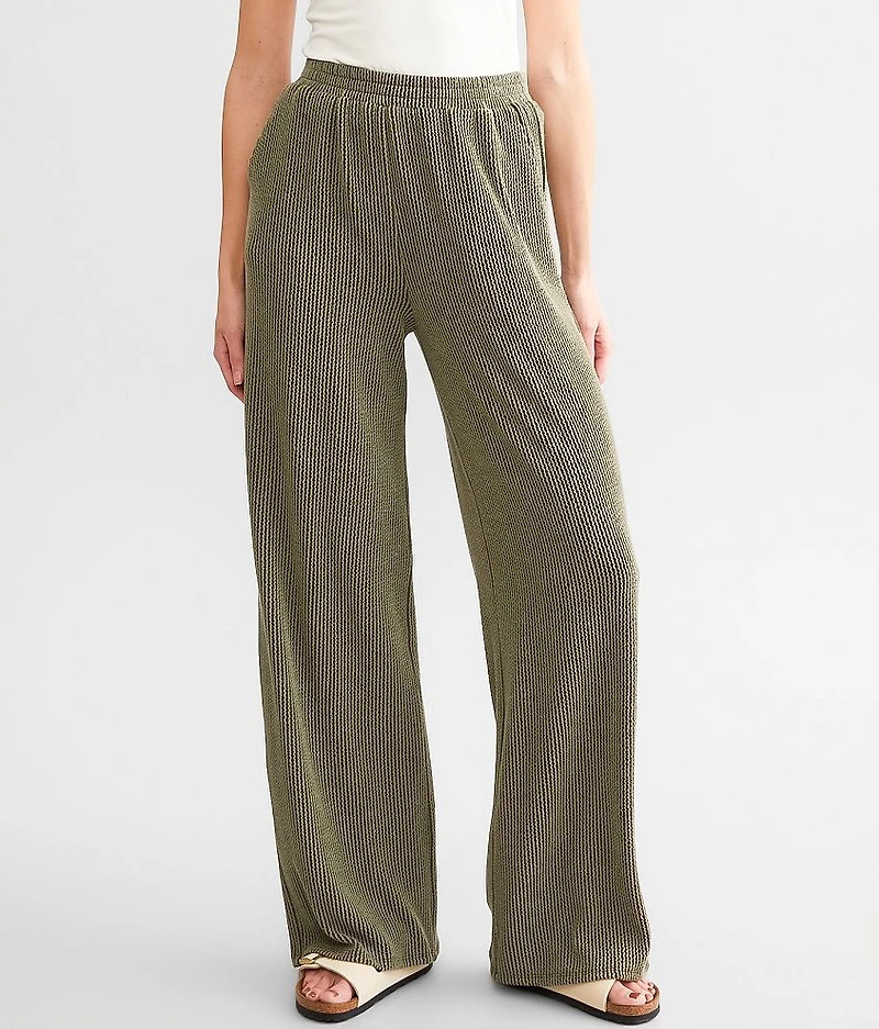 Rib Knit Flare Pant