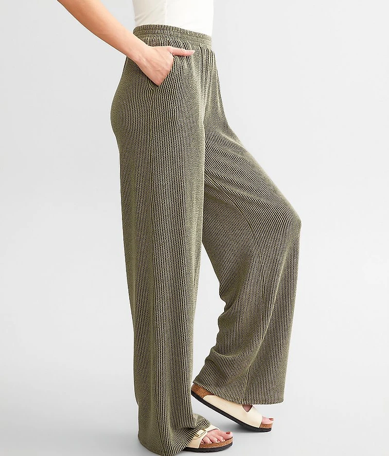 Rib Knit Flare Pant