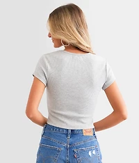 American Flag Cropped T-Shirt