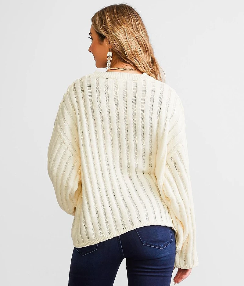 Boxy Ribbed Sweater