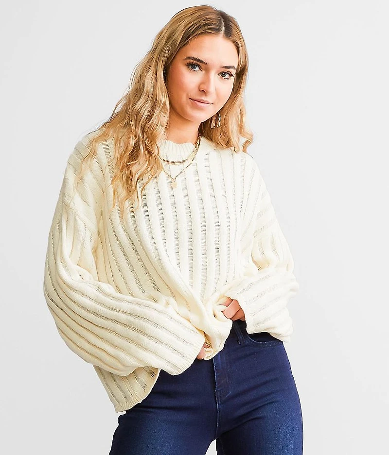 Boxy Ribbed Sweater