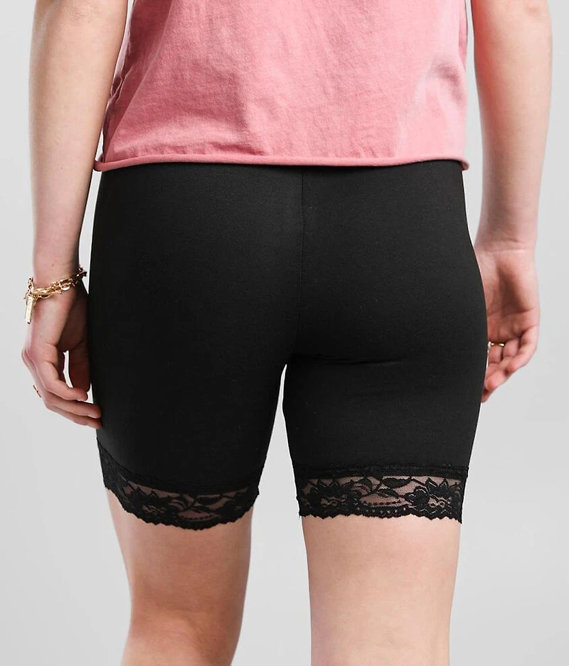 Lace Trim Biker Short