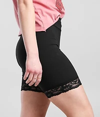 Lace Trim Biker Short