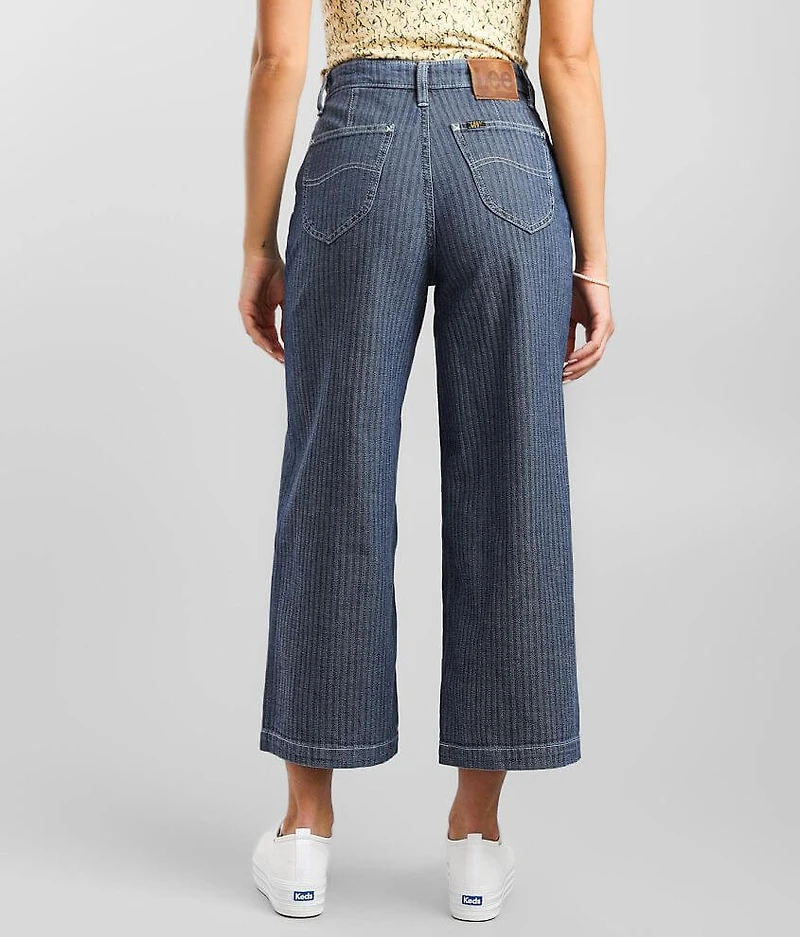 Vintage Modern Wide Leg Cropped Jean