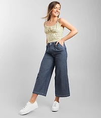 Vintage Modern Wide Leg Cropped Jean