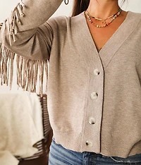 Fringe Cardigan Sweater