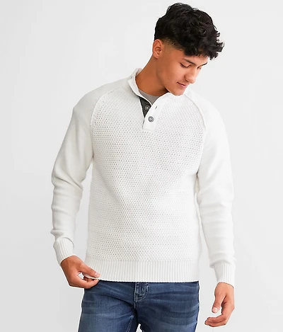 Textured Henley Sweater