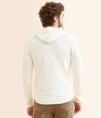 Open Weave Hooded Sweater