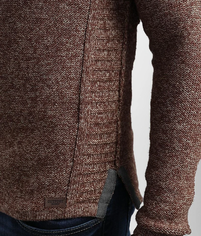 Hooded Henley Sweater