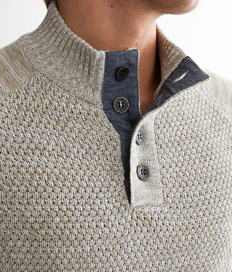 Marled Henley Sweater