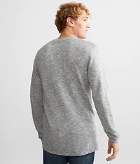 Textured Henley Sweater