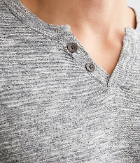 Textured Henley Sweater