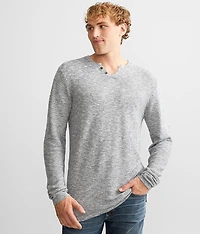 Textured Henley Sweater