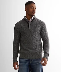 Cable Knit Quarter Zip Sweater