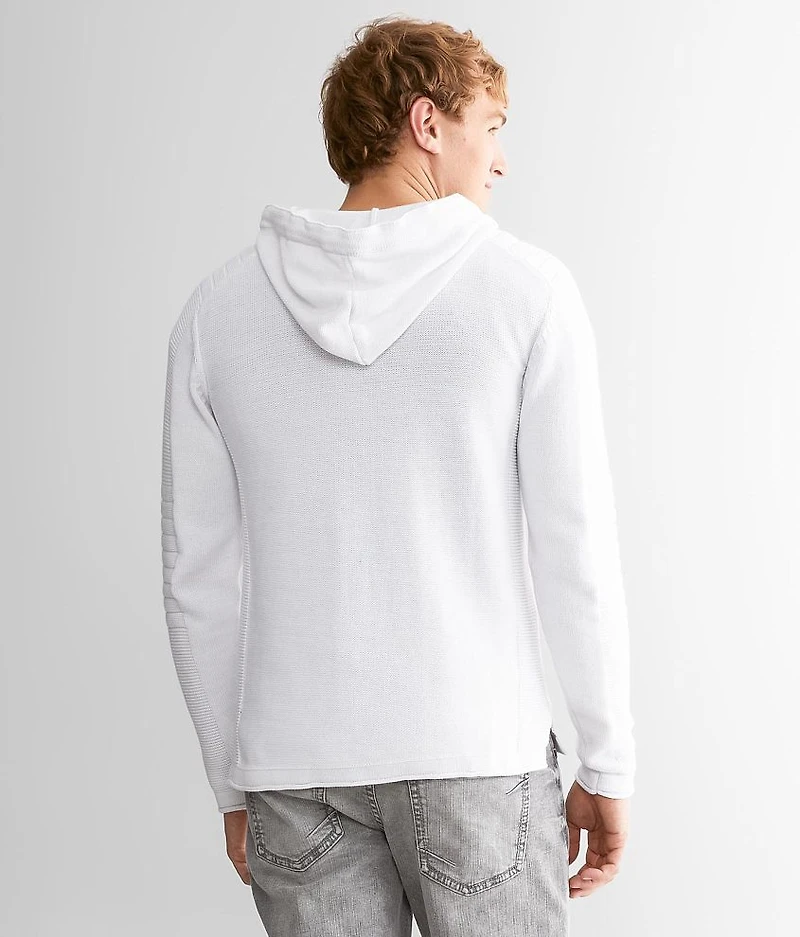 Quarter Zip Hooded Sweater