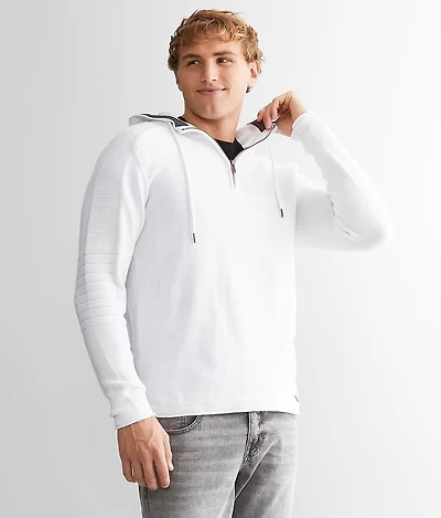 Quarter Zip Hooded Sweater