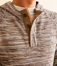Hooded Henley Sweater
