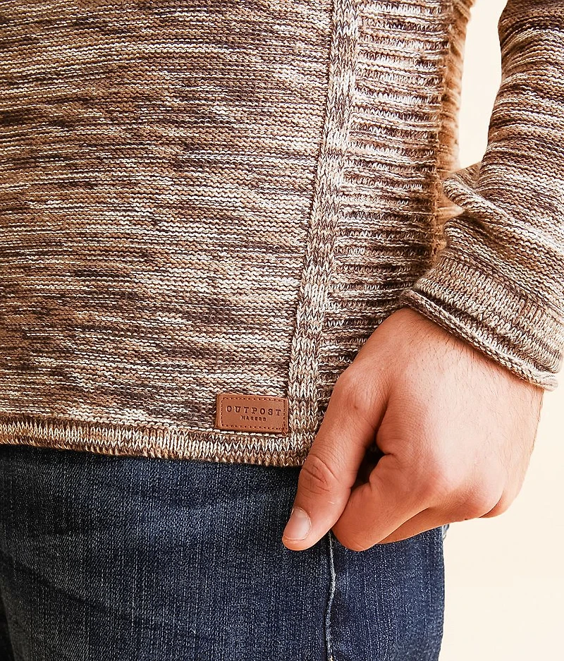 Hooded Henley Sweater