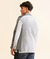 Plated Quarter Zip Sweater