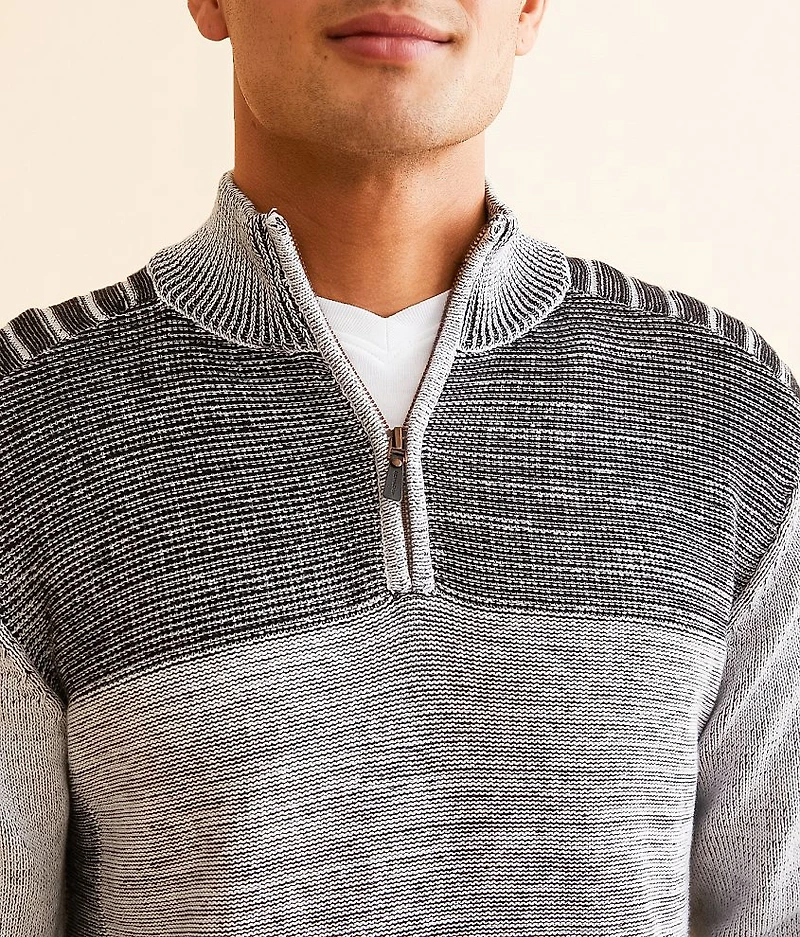Plated Quarter Zip Sweater