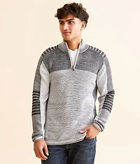 Plated Quarter Zip Sweater