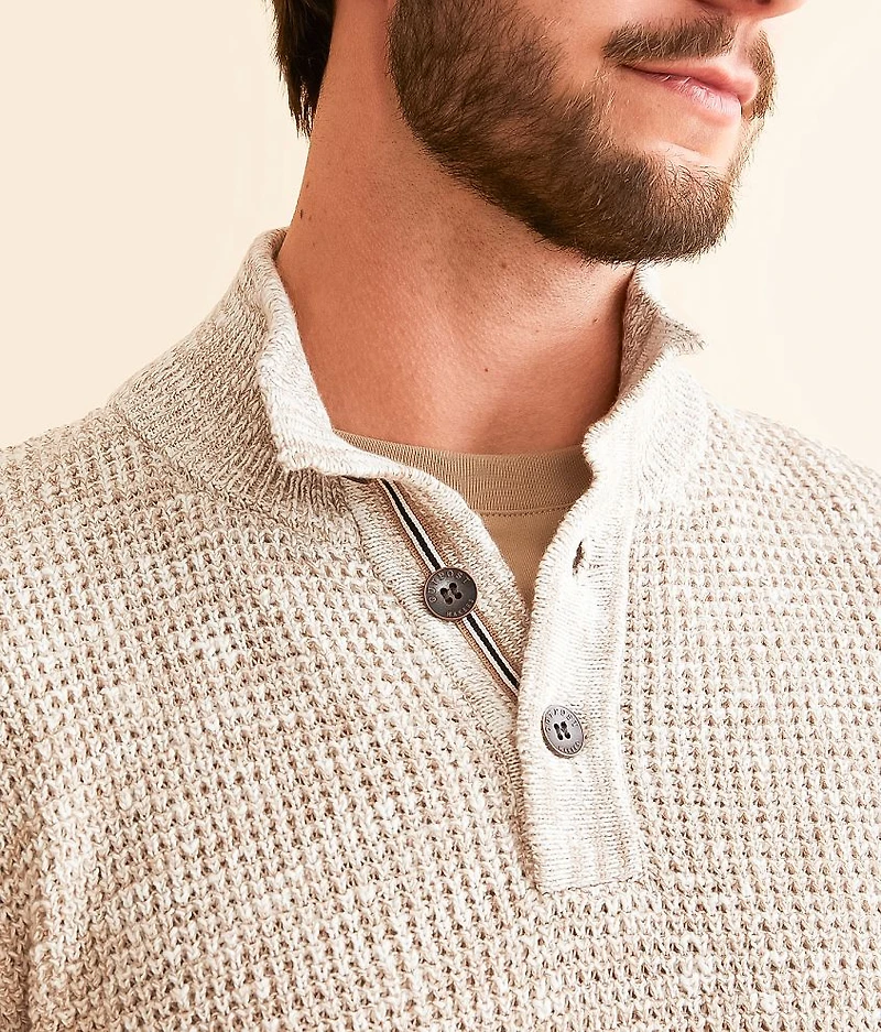 Textured Henley Sweater