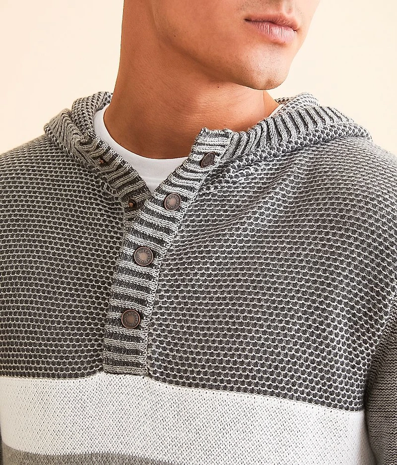 Hooded Henley Sweater