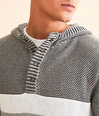 Hooded Henley Sweater
