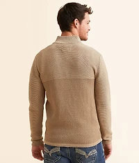 Chevron Quarter Zip Sweater