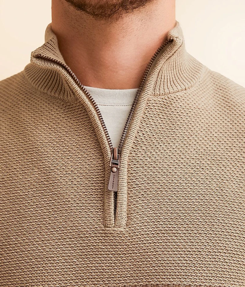 Chevron Quarter Zip Sweater