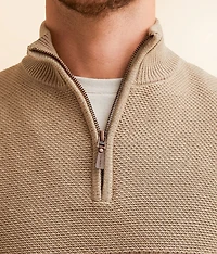 Chevron Quarter Zip Sweater