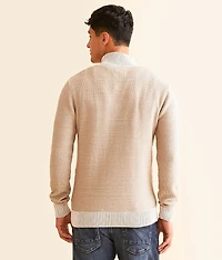 Plated Henley Sweater