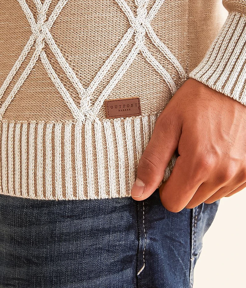 Plated Henley Sweater
