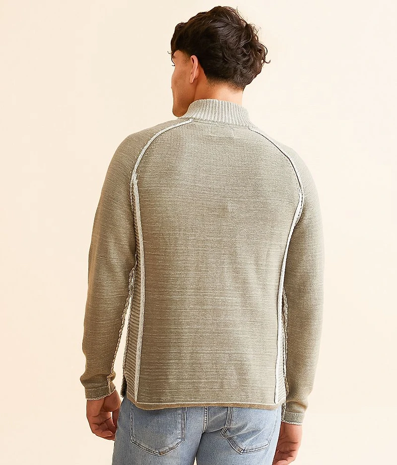 Plated Quarter Snap Sweater