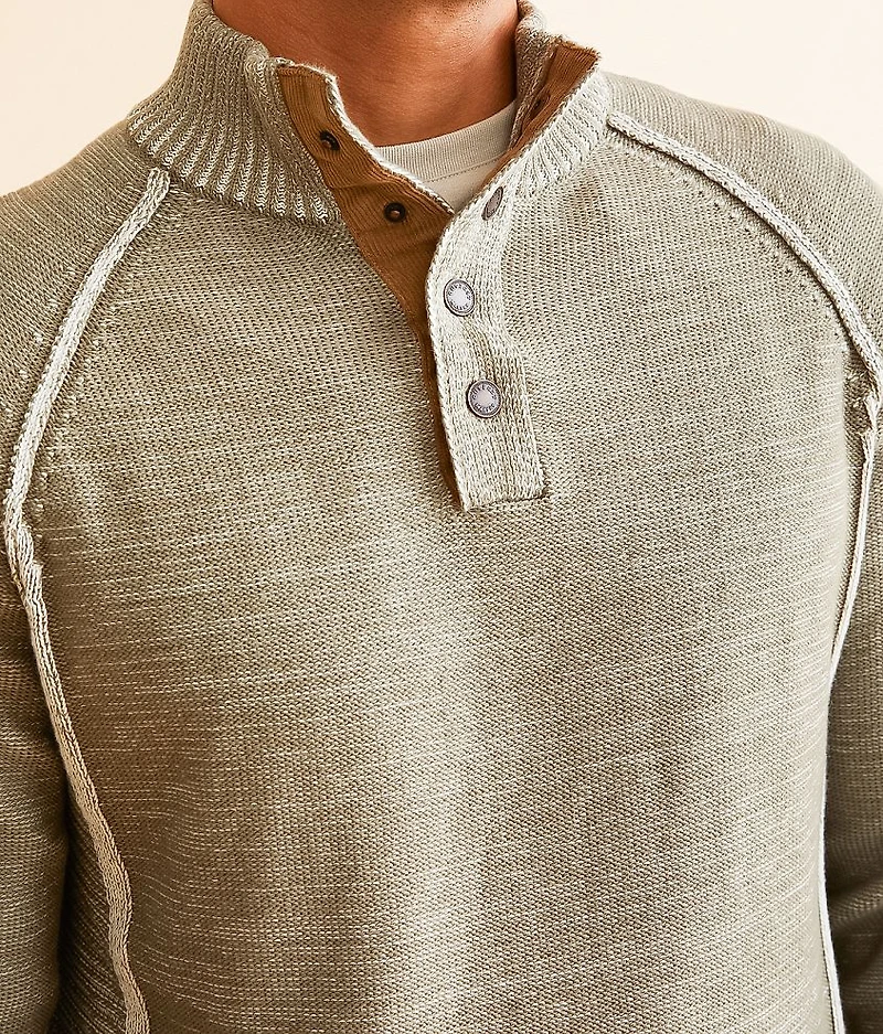 Plated Quarter Snap Sweater