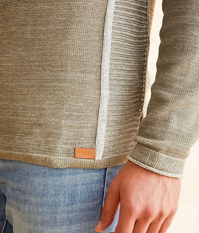 Plated Quarter Snap Sweater
