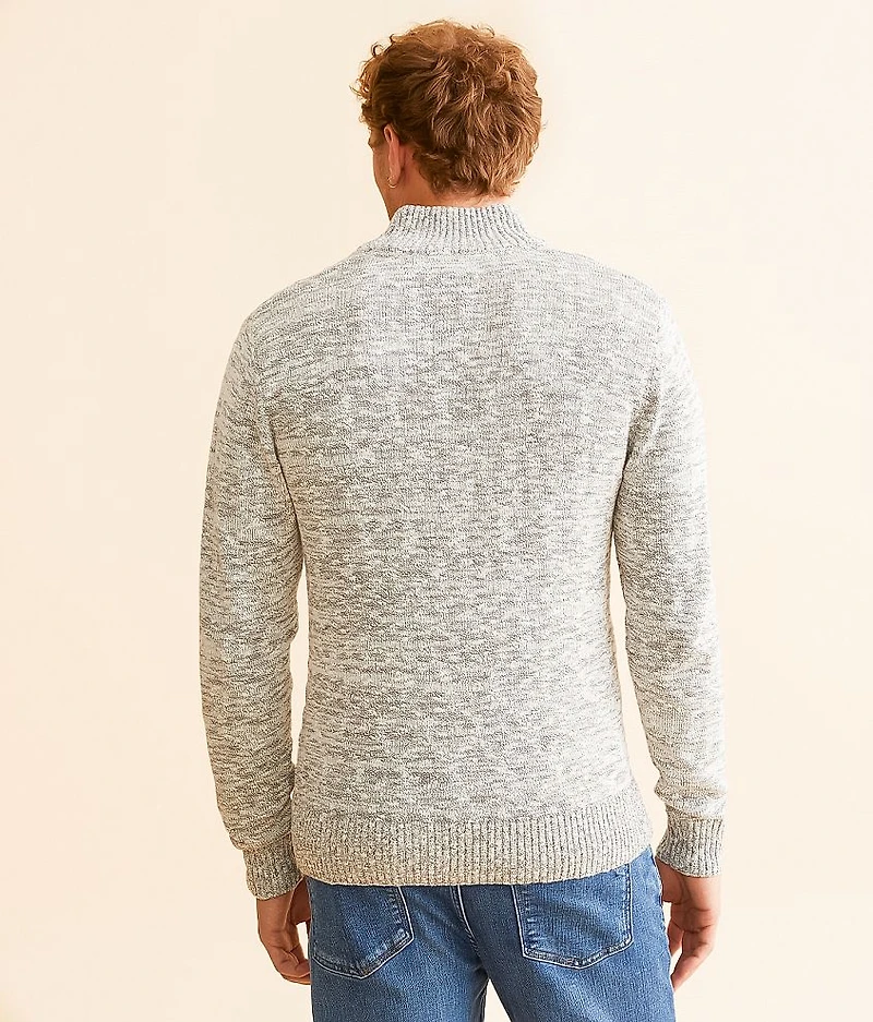 Textured Quarter Zip Sweater