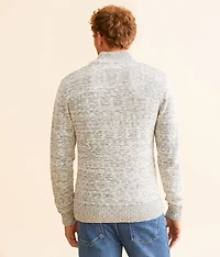 Textured Quarter Zip Sweater